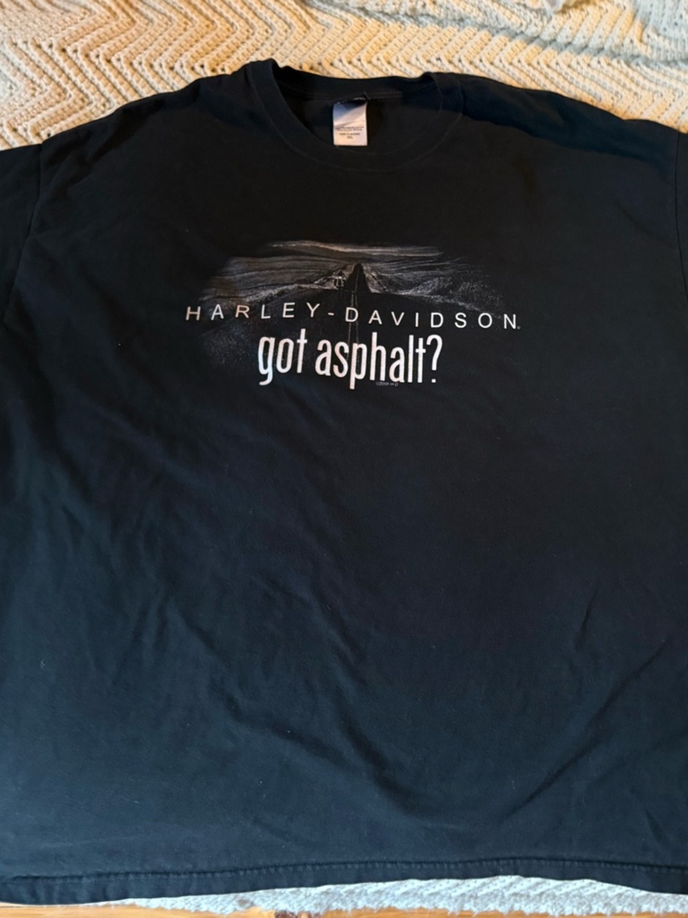 Harley-Davidson Black 'got asphalt?' t-shirt size 3XL Nashville Tennessee
